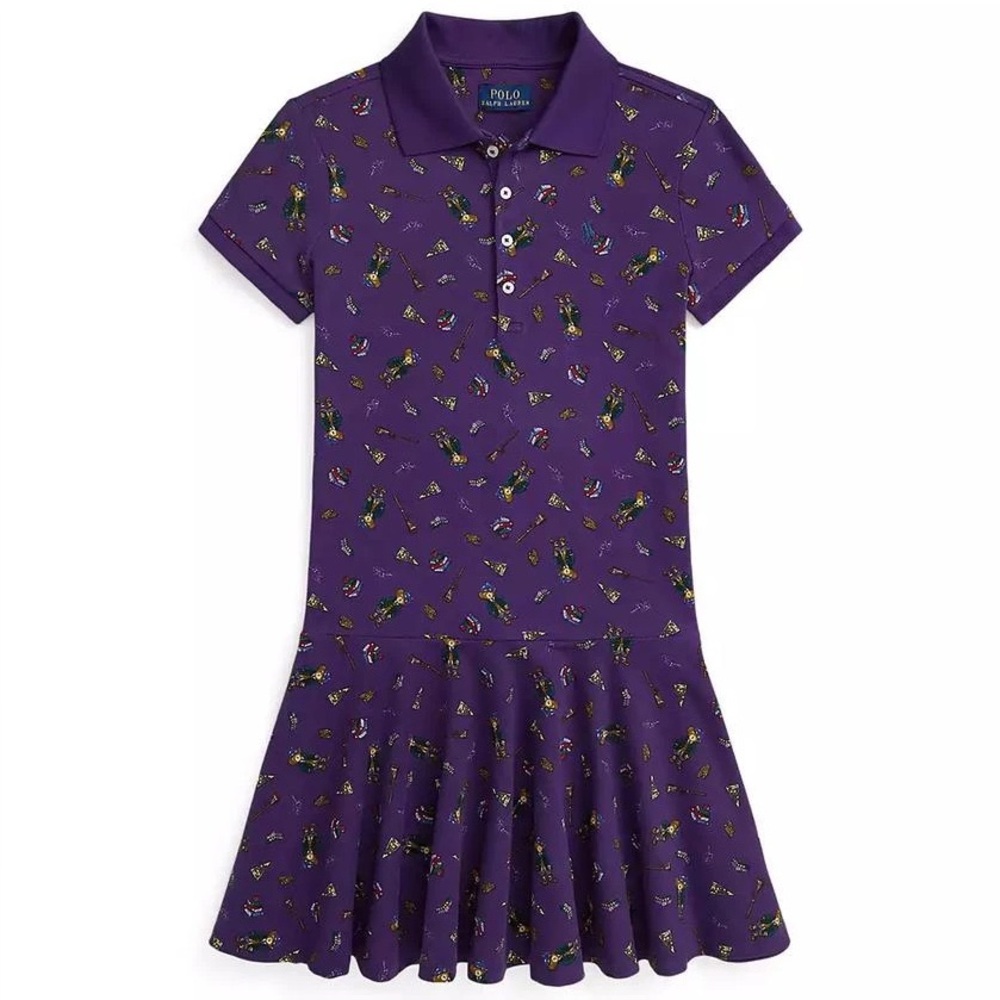 Girls Polo Bear Stretch Dress